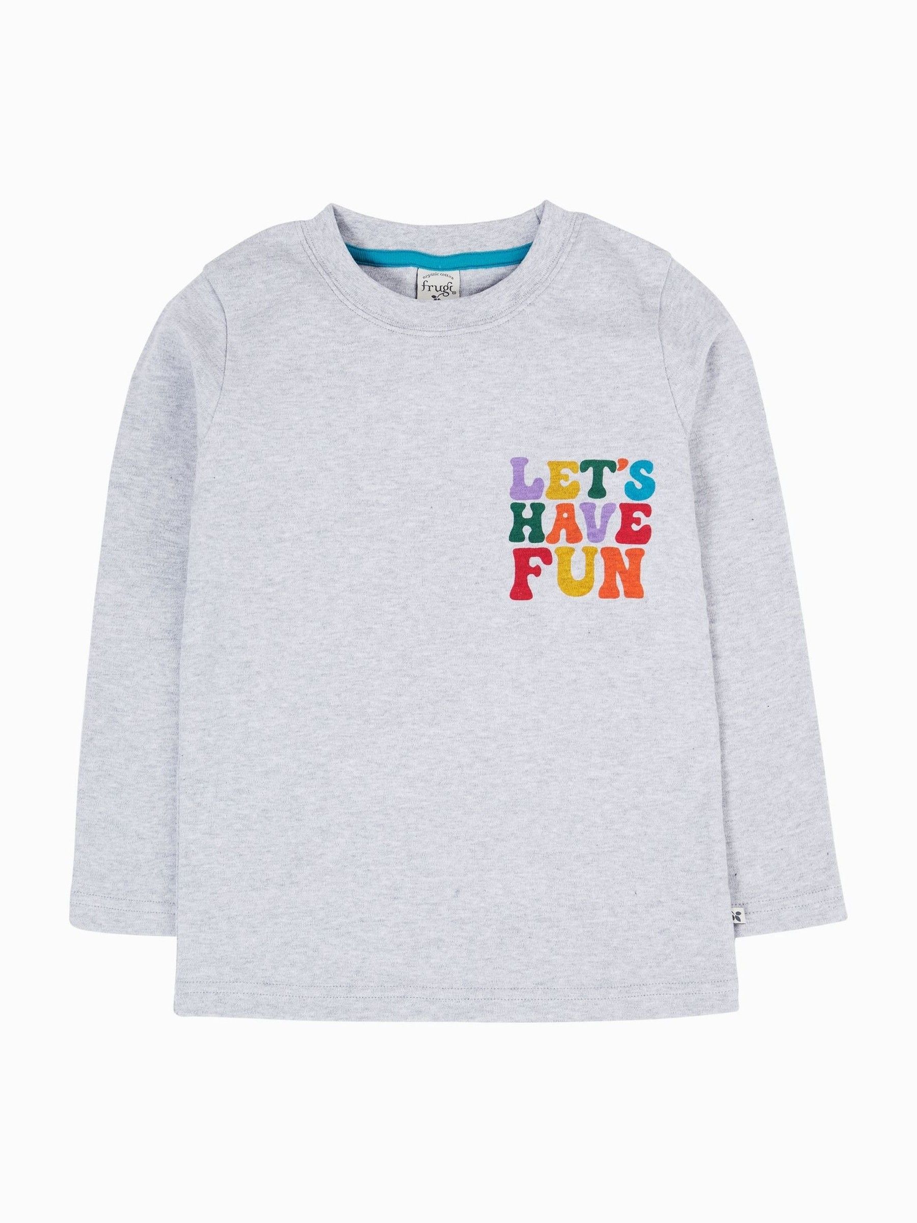 Frugi Grey Adventure Printed Top