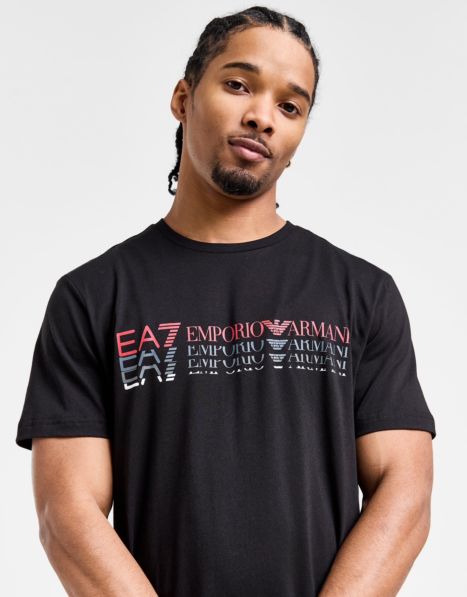 Emporio Armani EA7 T-shirt Fade Repeat Logo Homme
