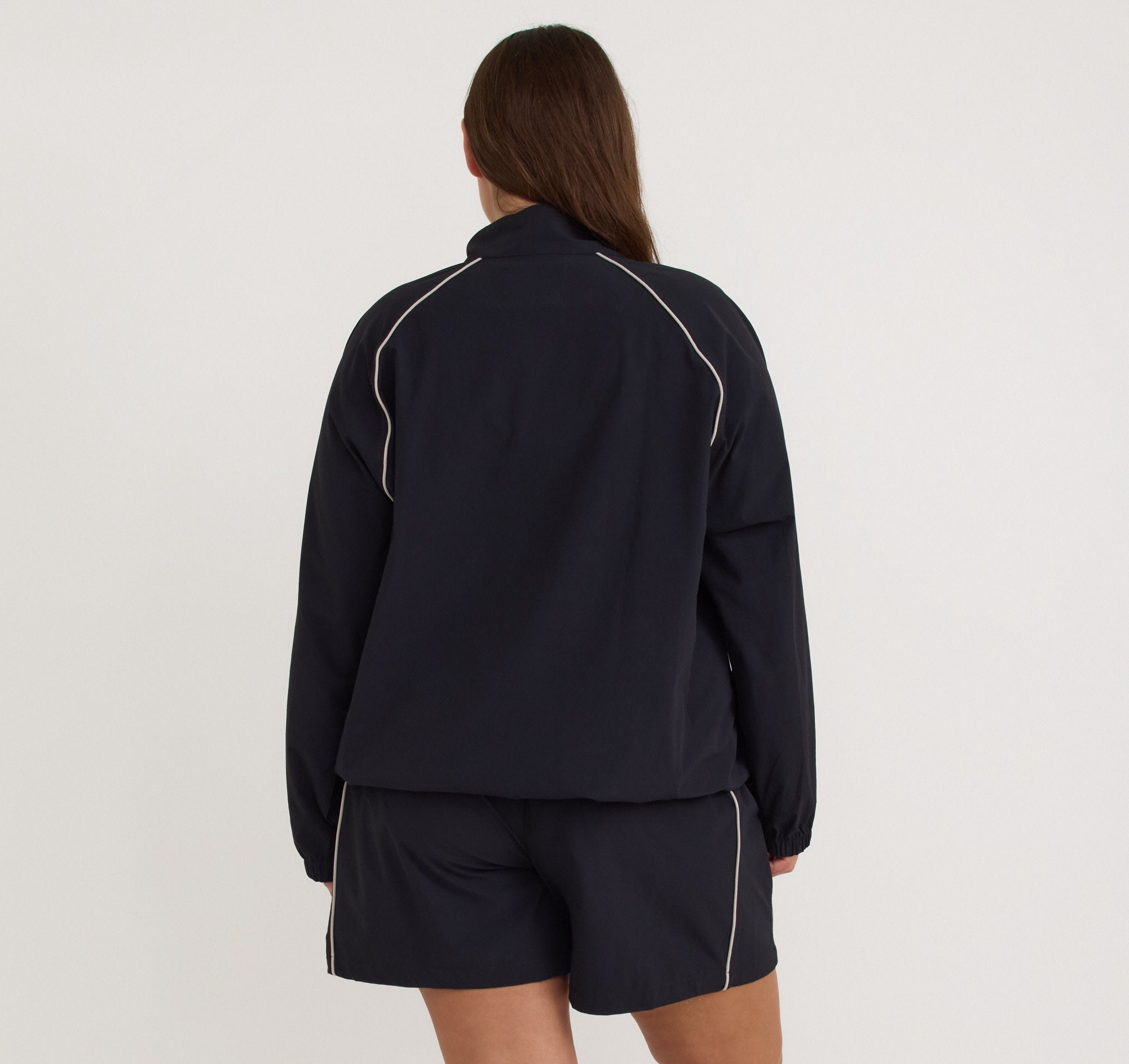 RECYCLED NYLON<br>Track Half Zip Jacket