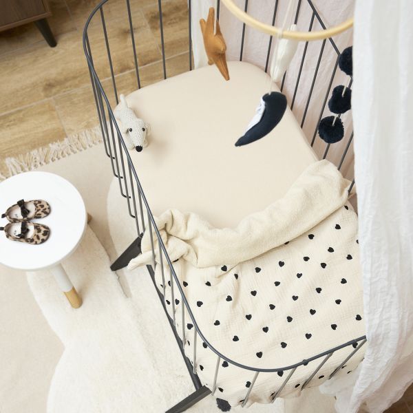 Meyco Baby Uni Hoeslaken Wieg - 2 Stuks - 40 x 80\/90 cm - Jersey