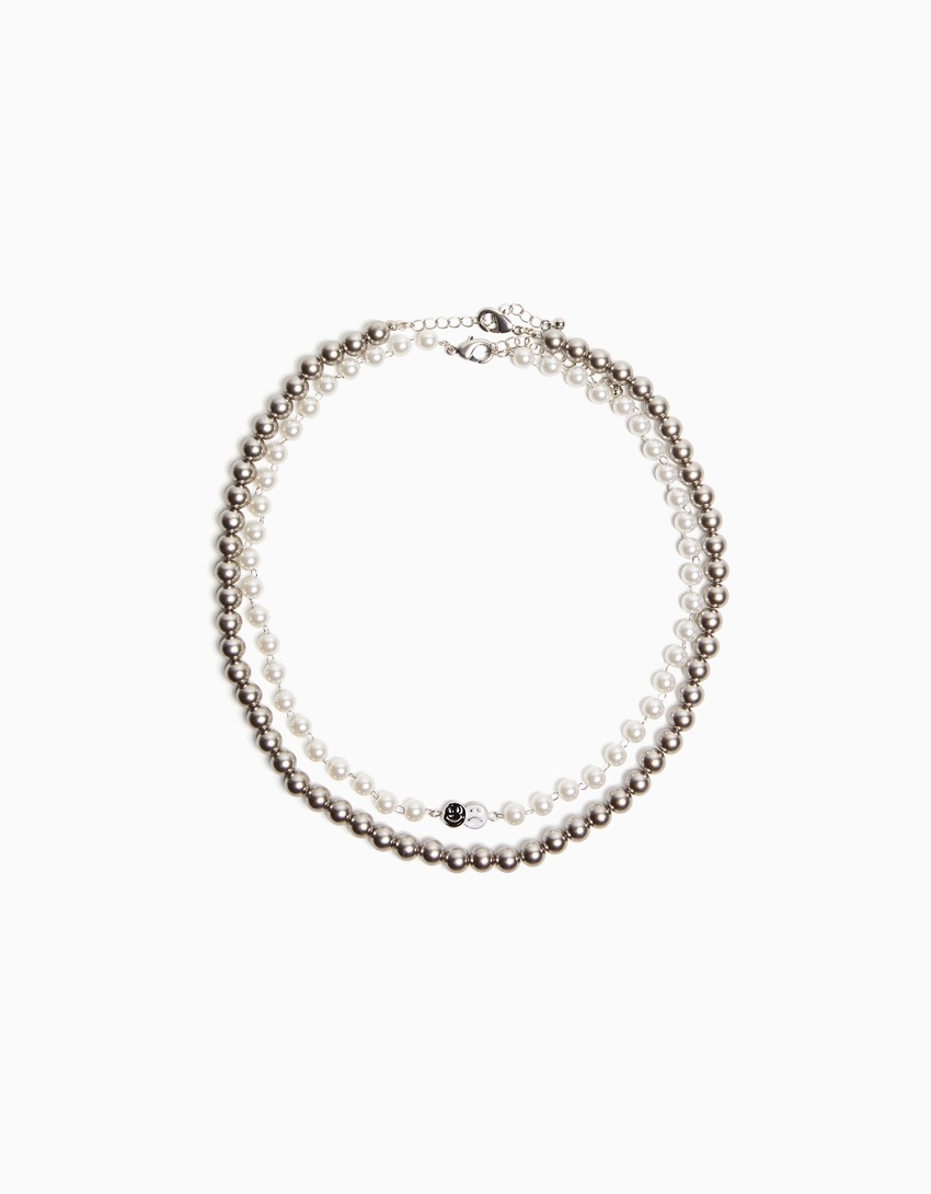 Conjunto de 2 colares de pérolas