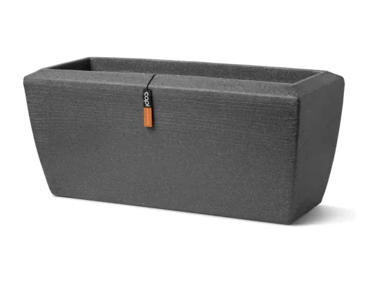 Jardinière rectangulaire Arc Granite 90x35x40 cm Anthracite