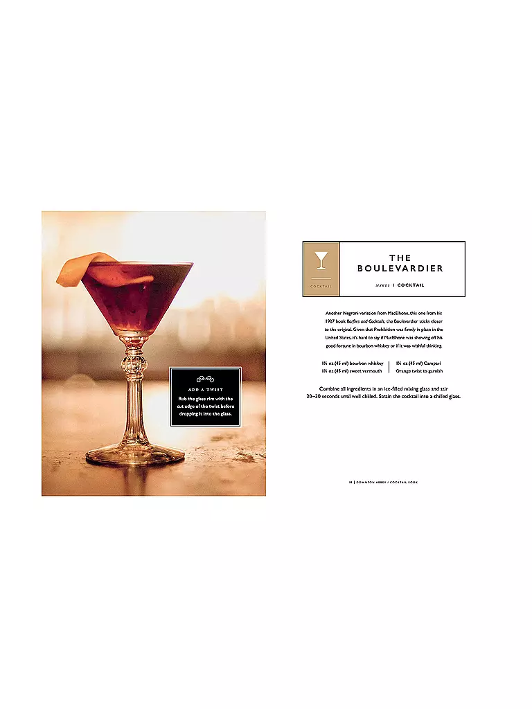 SUITE Buch - The Official Downton Abbey Cocktail Book schwarz