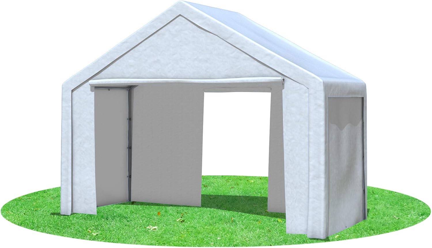 Partyzelt 4x2 m Modular Pro PE 240 g/m² wasserdicht inkl. Seiten Festzelt Gartenzelt Weiss