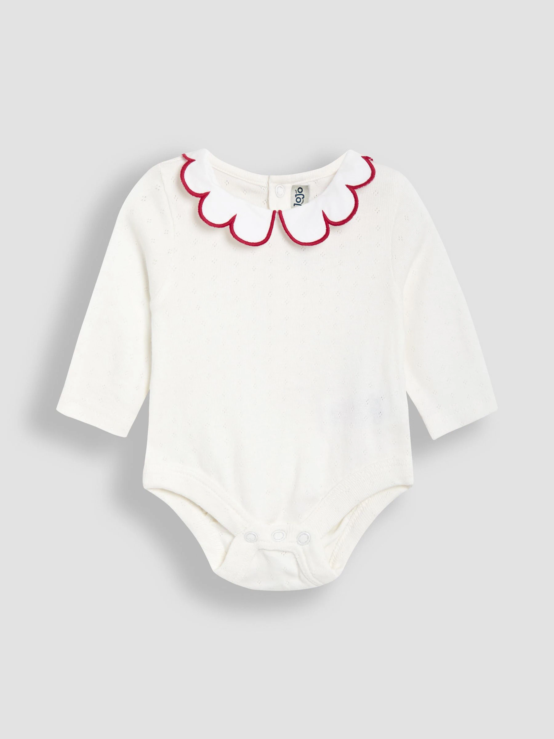JoJo Maman Bébé Embroidered Cord Baby Dress & Body Set