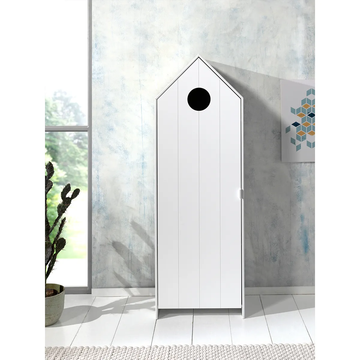 VIPACK CASAMI Armoire 1 porte - Blanc