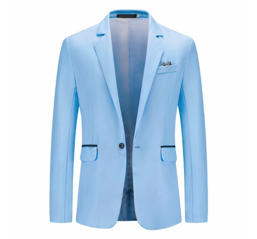 Sheck - Effen blazer met één knoop