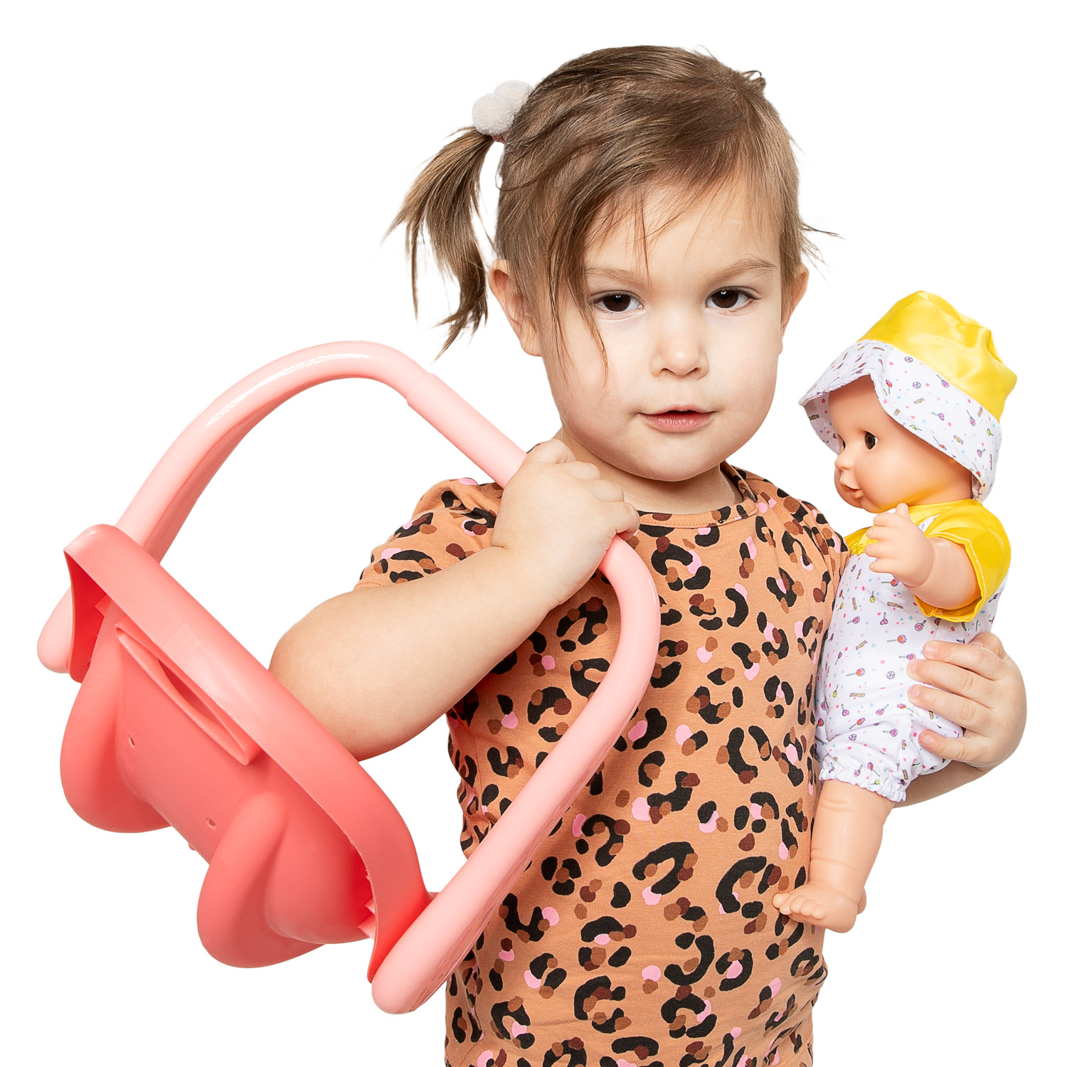 Babypop in Autostoel