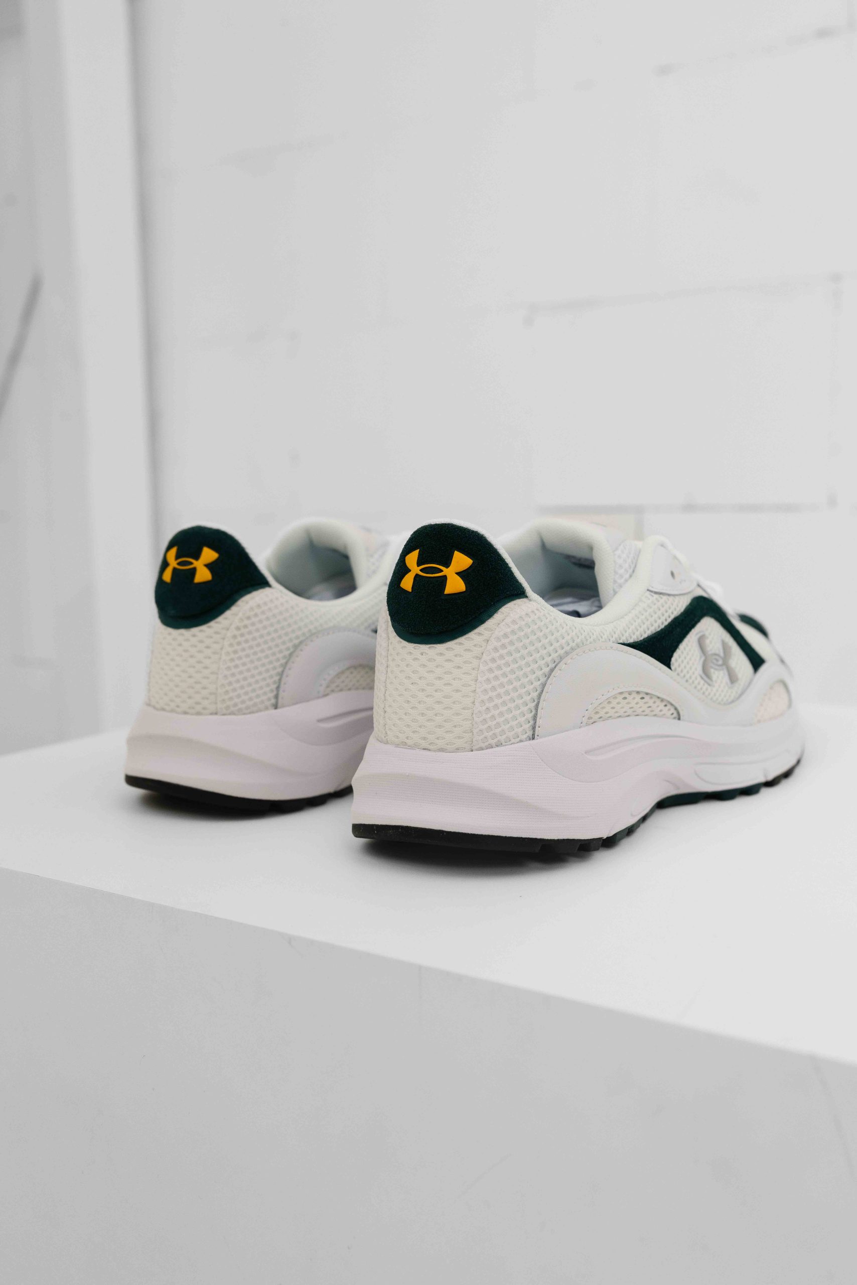 Under Armour Tech Runner Sneakers Heren Wit/Groen