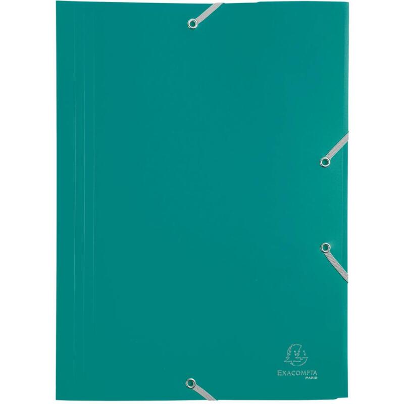 Chemise à élastique 3 rabats Polypropylène 4/10e Opaque Eco - A4 - Couleurs assorties
