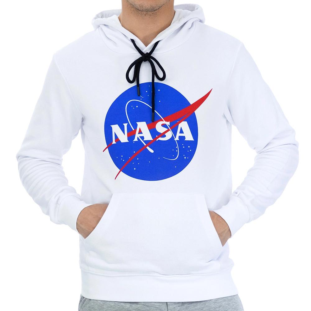 Nasa Sweat Capuche Blanc Homme Nasa 12H
