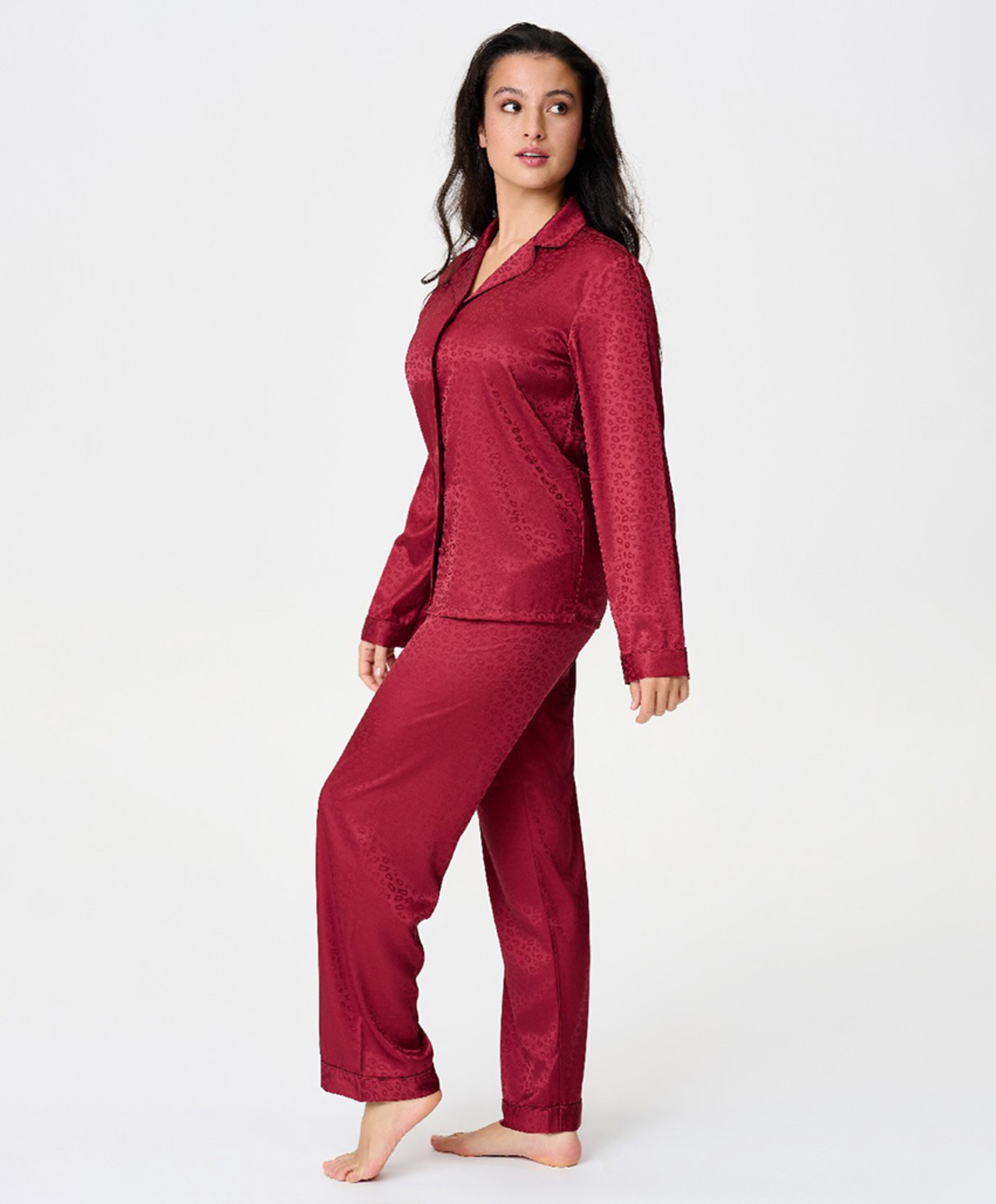 LingaDore Dames pyjama bordeaux