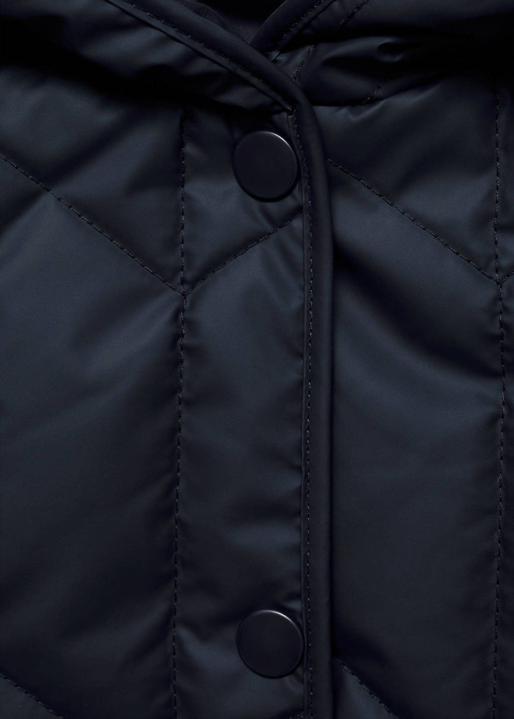Mango Kids gewatteerde winterjas donkerblauw
