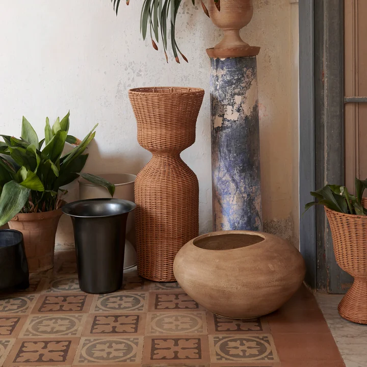 Ferm Living - Dodu Topf, H 30 cm, braun