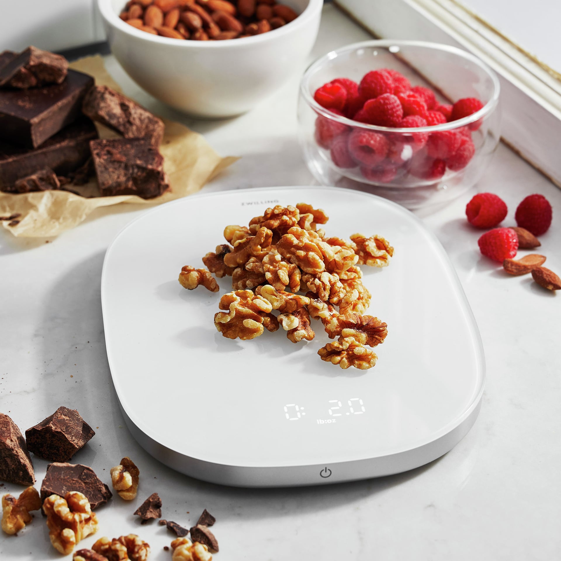 ZWILLING Digitale Küchenwaage ENFINIGY weiß/silberfarbig