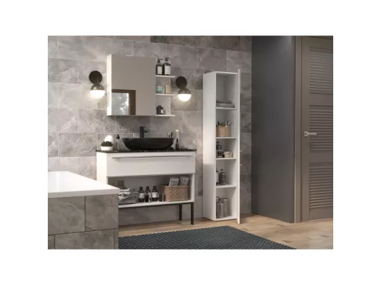 Etagère de salle de bains Nel II BLANC