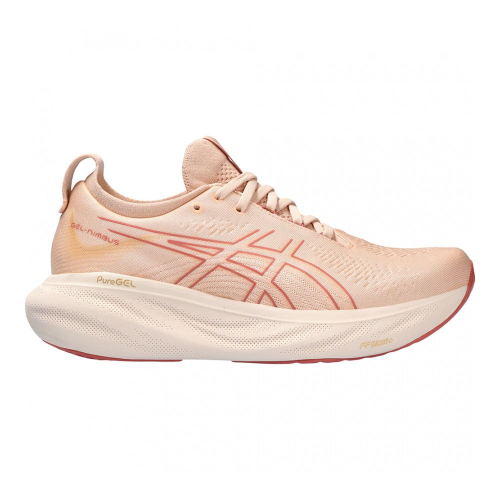 Asics GEL-NIMBUS 25 - Chaussures running Femme pale apricot/light garnet