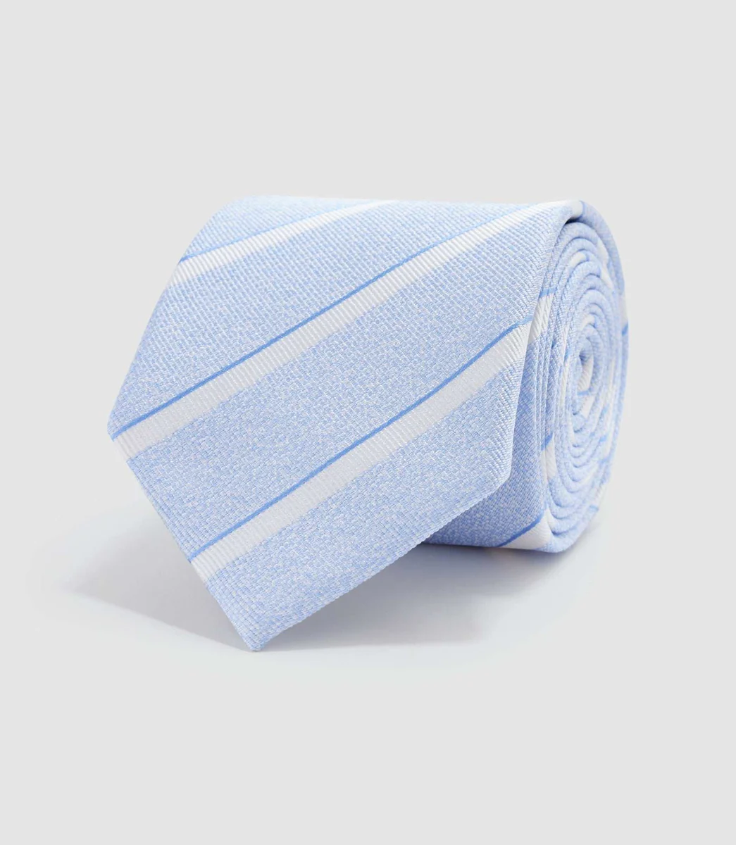 Cravate 8cm bleu ciel 