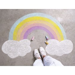 Craie de trottoir 'licorne', assorti