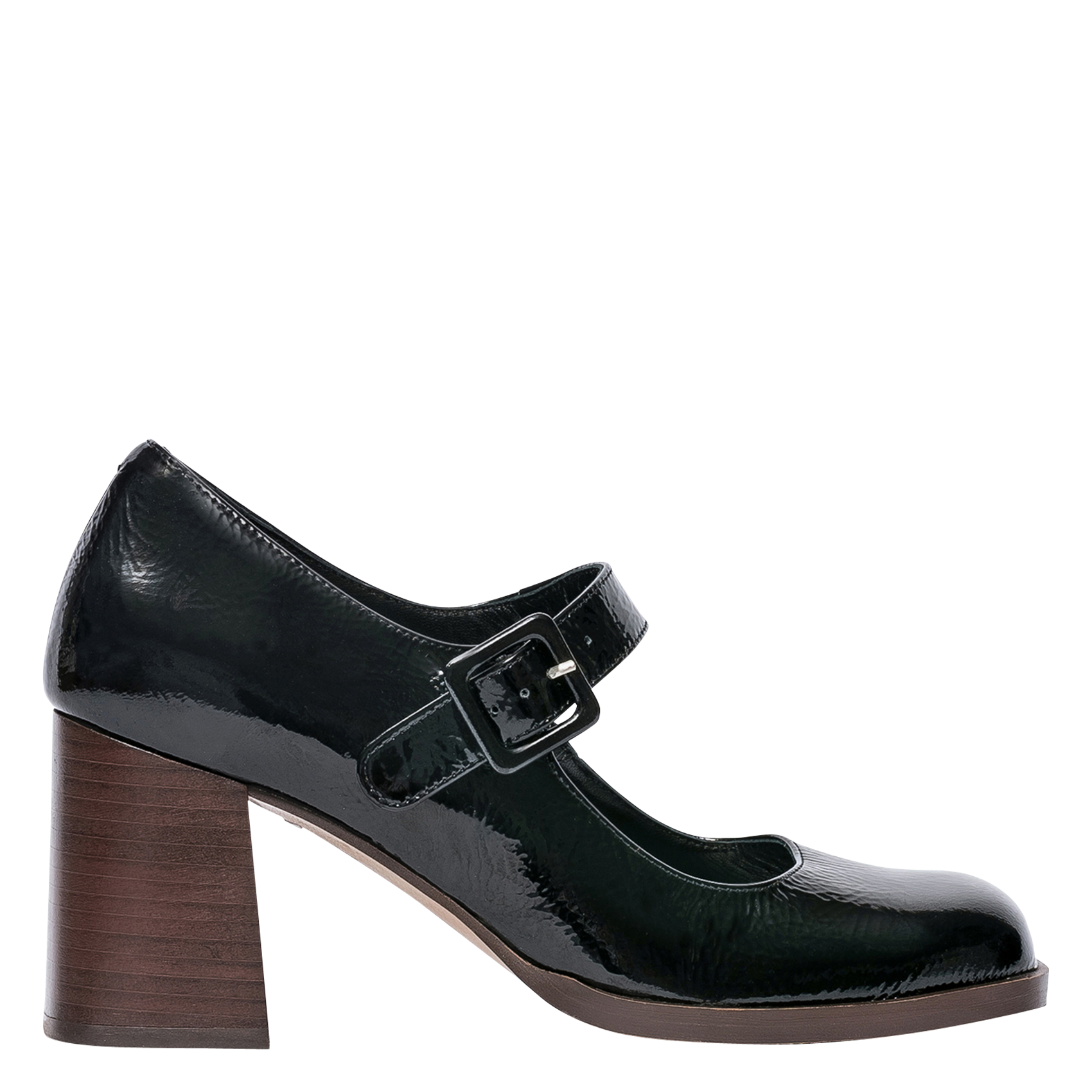 IRIS - Babies en cuir vernis | Noir