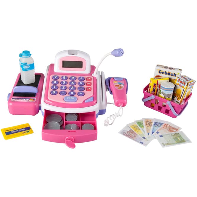 Besttoy - Scanner-Kasse - mit Licht und Sound - pink-lila