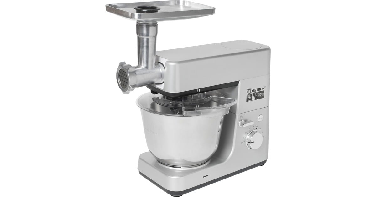 BestronAKM1600S 4-in-1 Keukenmachine Kitchen Master Pro  (Zilver)
