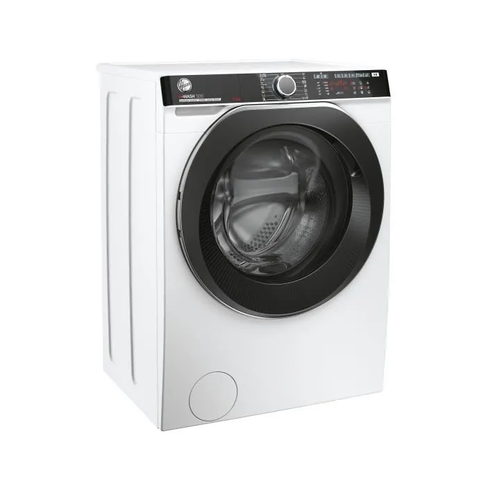 Lave-linge hublot HOOVER H-WASH 500 HWP 69AMBC/1-S - 9 kg - Connecté - Induction - Vapeur - Classe A - 1600 trs/min - Blanc