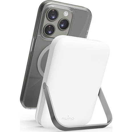 PURO powerbank 5000 mAh stand - hvid