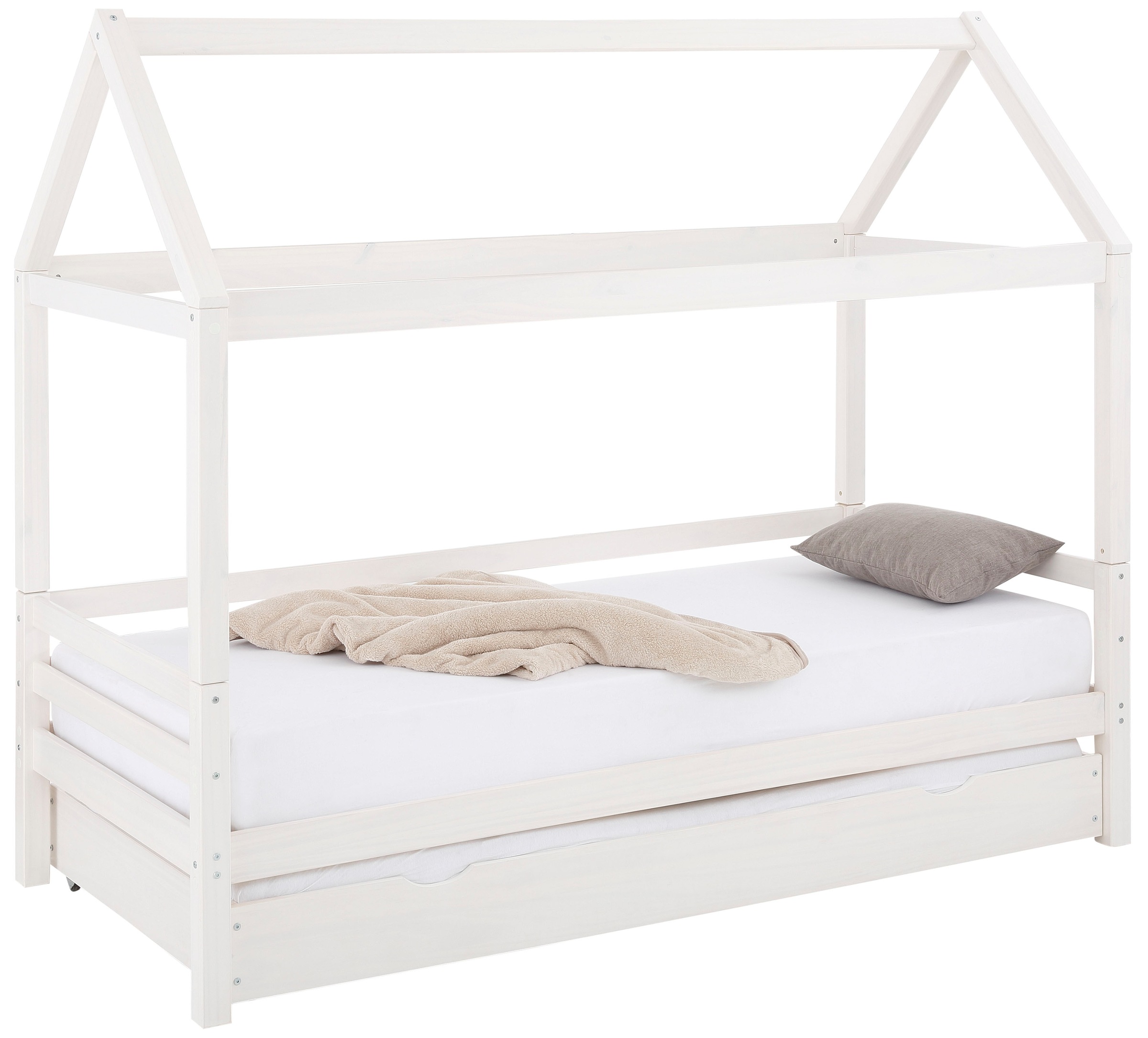 Lüttenhütt Kinderbett »Alpi« inklusive Bettschubkasten und Lattenrost, Liegefläche 90x200 cm,