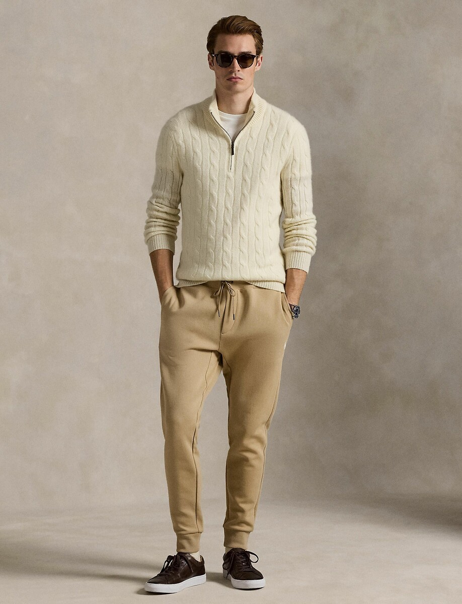 POLO RALPH LAUREN<br>Calças esportivas de malha dupla