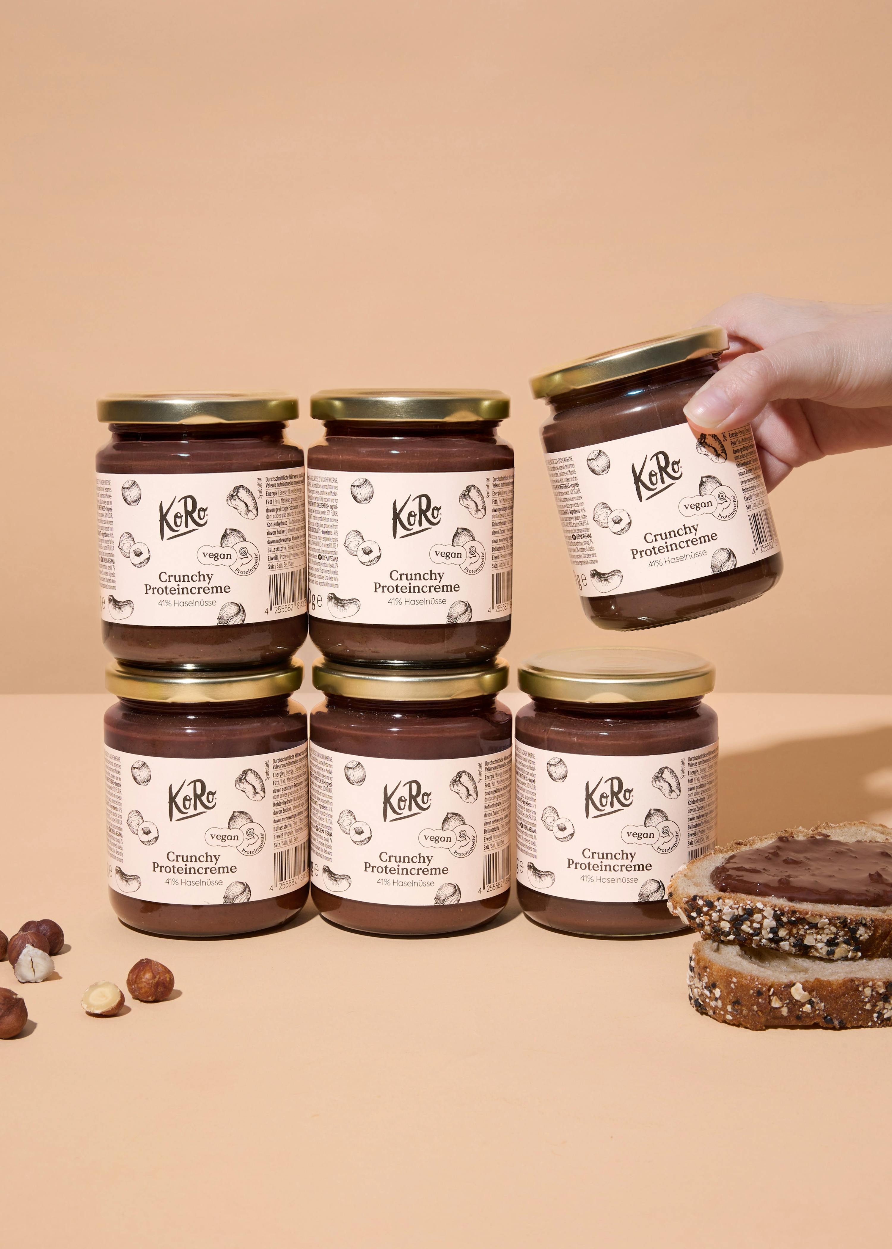 Vegane crunchy Proteincreme 6 x 200 g