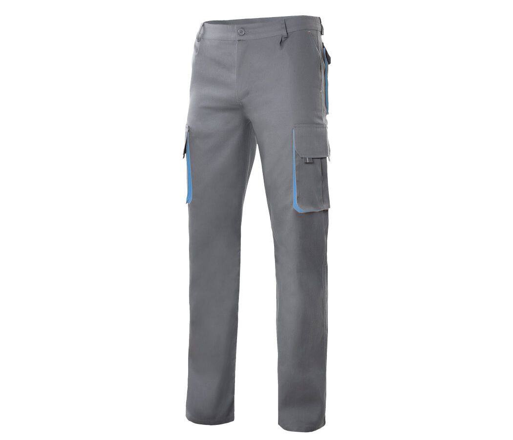 VELILLA V3004 - PANTALON MULTIPOCHES BICOLORE