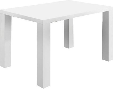 SalesFever - Eettafel - Wit - Hoogglans Gelakt - MDF Hout - 120 x 80 cm