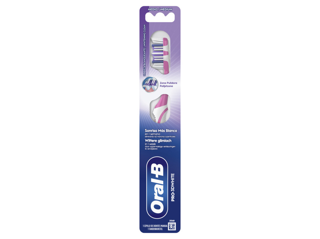 ESCOVA DENTES ORAL B MANUAL PRO 3D WHITE 1UN