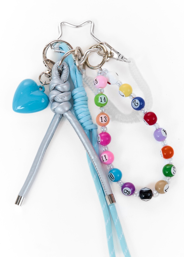 Manouk bag charm blauw