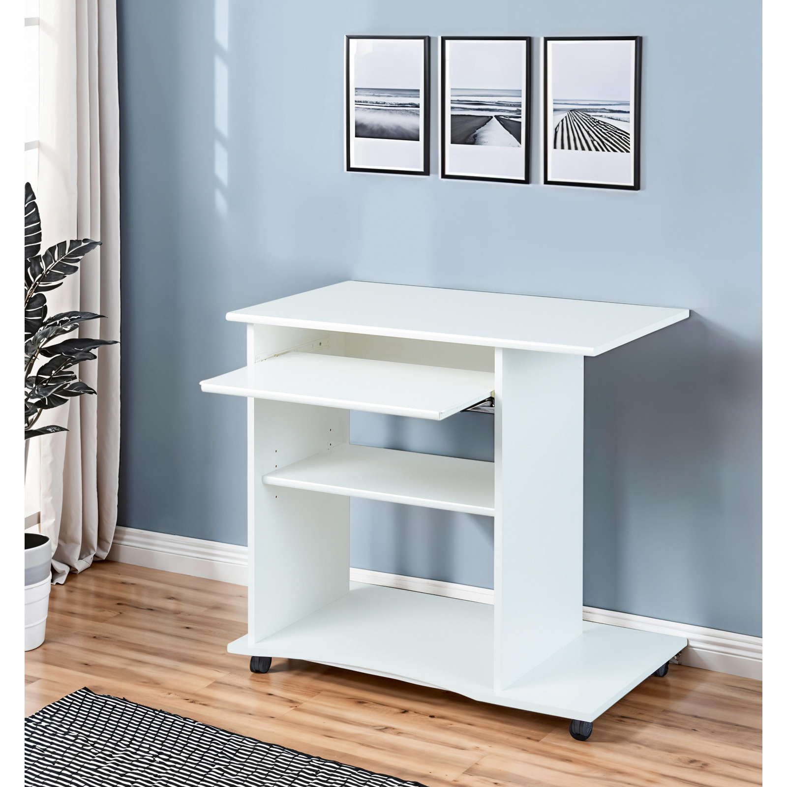 Schreibtisch Pepe Dekor weiss 80 x 75 x 50 cm