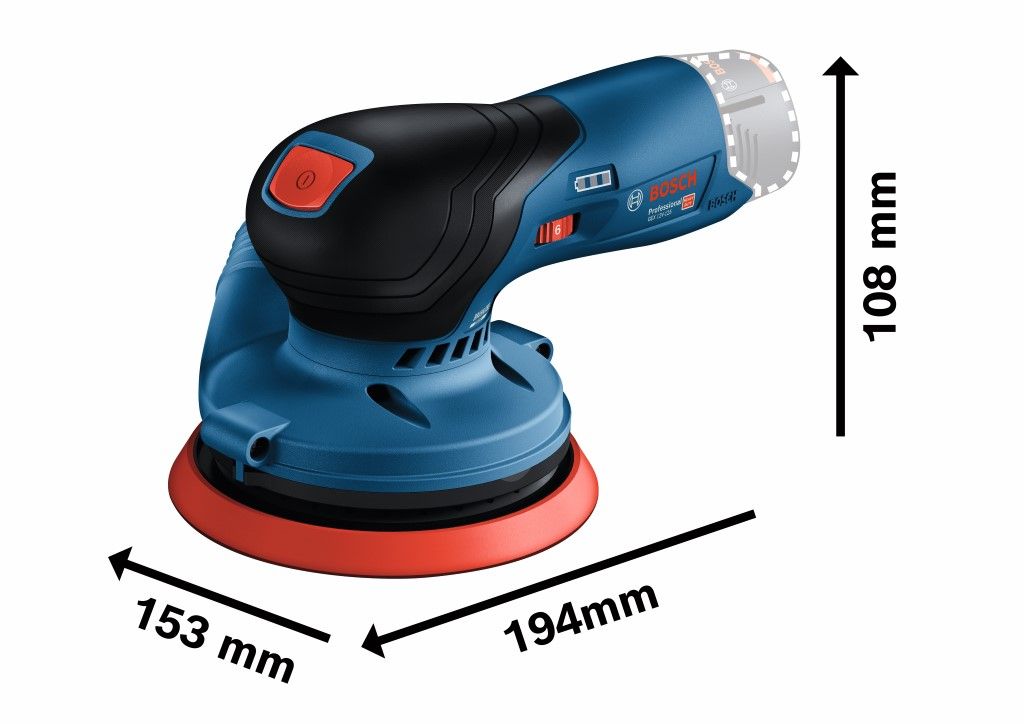 Bosch GEX 12V-125 Accu excenterschuurmachine (in L-Boxx) - 0601372100