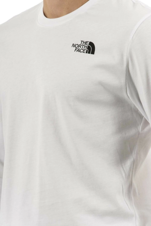 tee shirt manches longues the north face 3l3b simple blanc