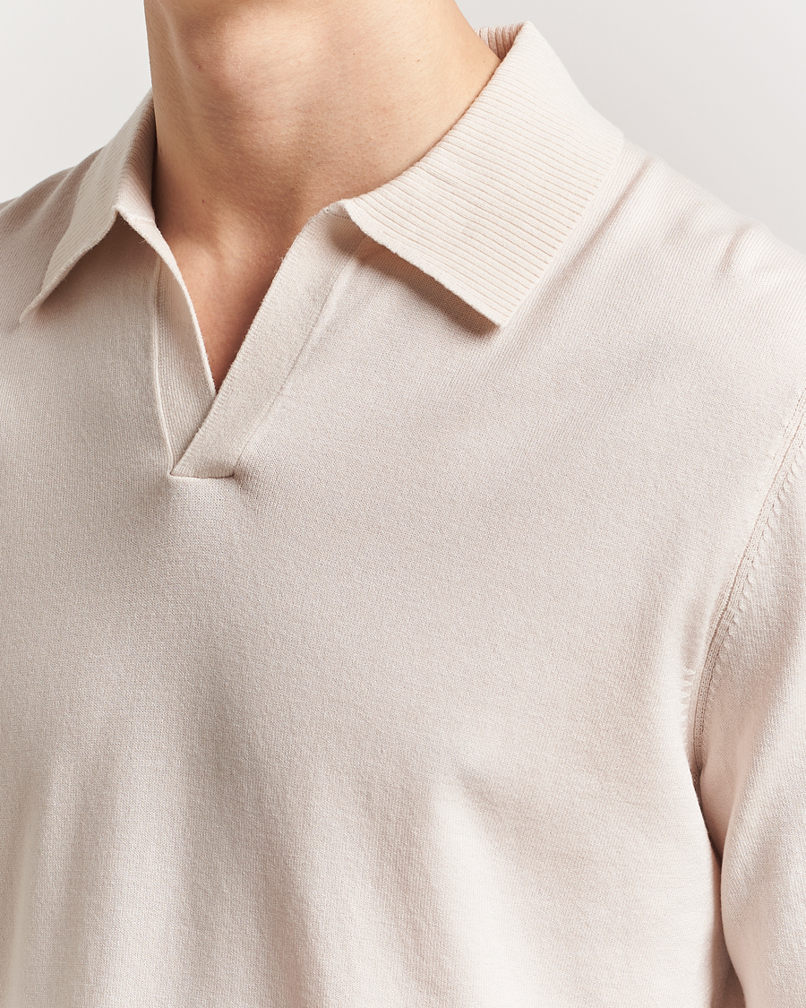 J.Lindeberg Rowan Long Sleeve Polo Moonbeam
