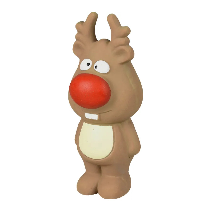 Brinquedo de látex para cães Karlie Christmas Rena