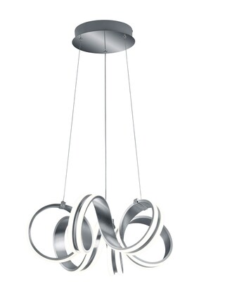 Carrera Pendelleuchte grau 32501010,D/H: 55/150 cm, Metall