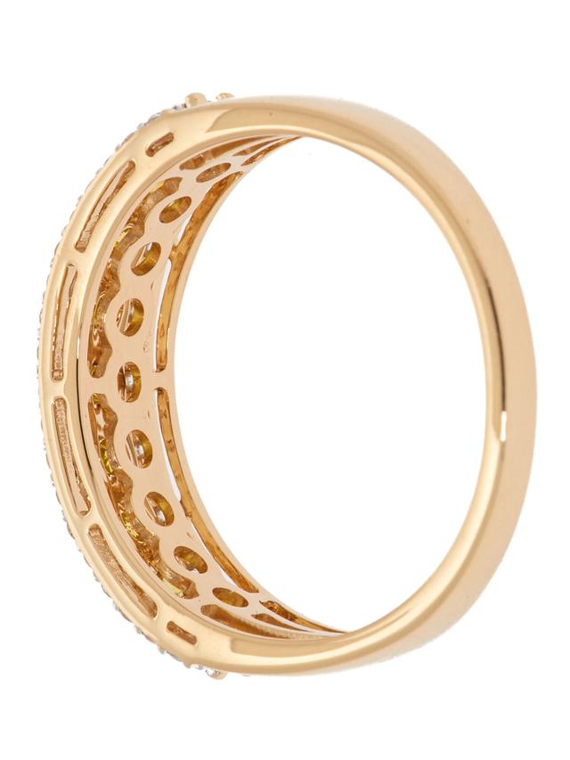 Rivière-Ring, 47 Brillanten, Gelbgold 585
