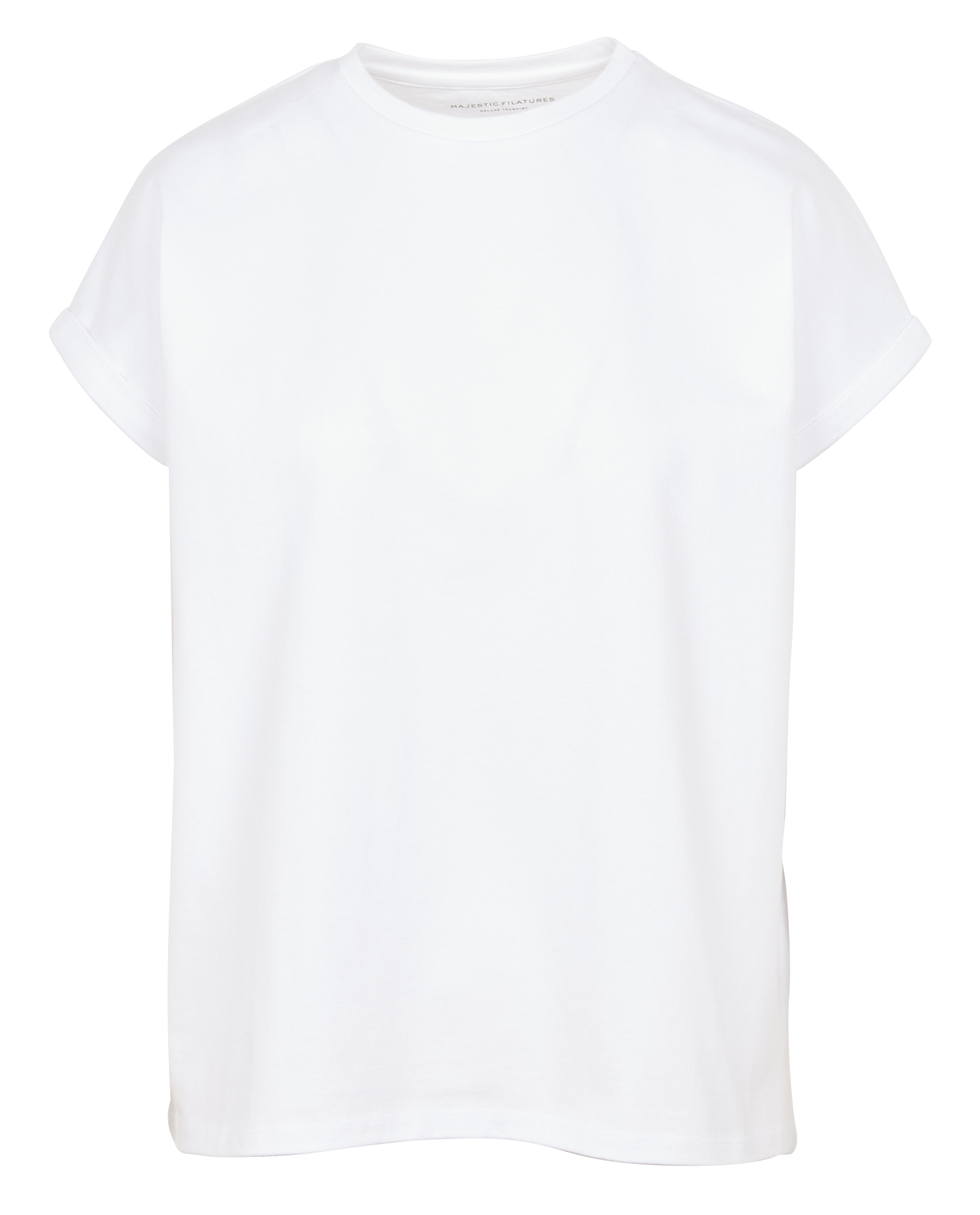 Tee-shirt col rond en coton bio | Blanc