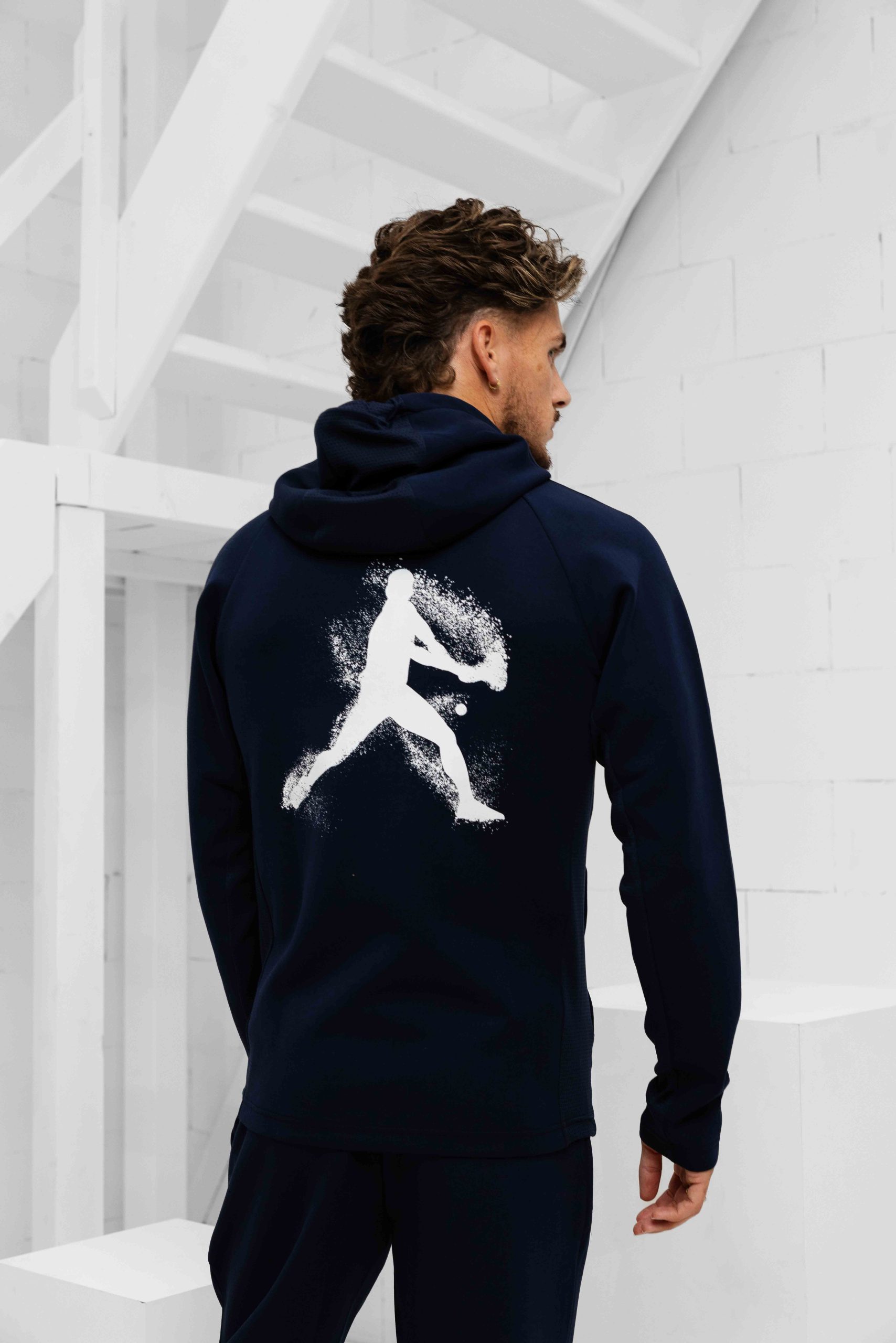 Lacoste Tennis x Novak Djokovic Trainingspak Heren Donkerblauw