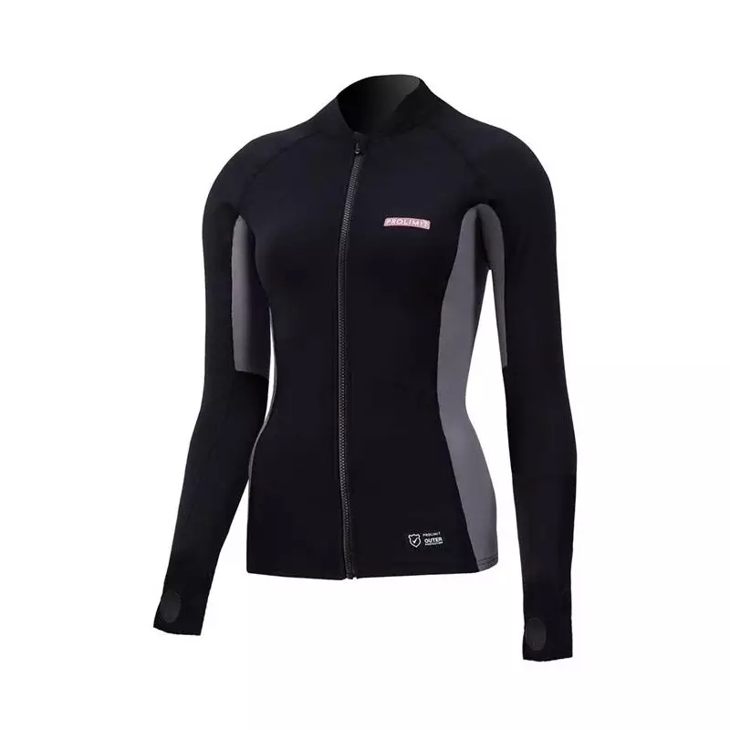 Lycra zippé femme PROLIMIT Convertible Top Black/Grey