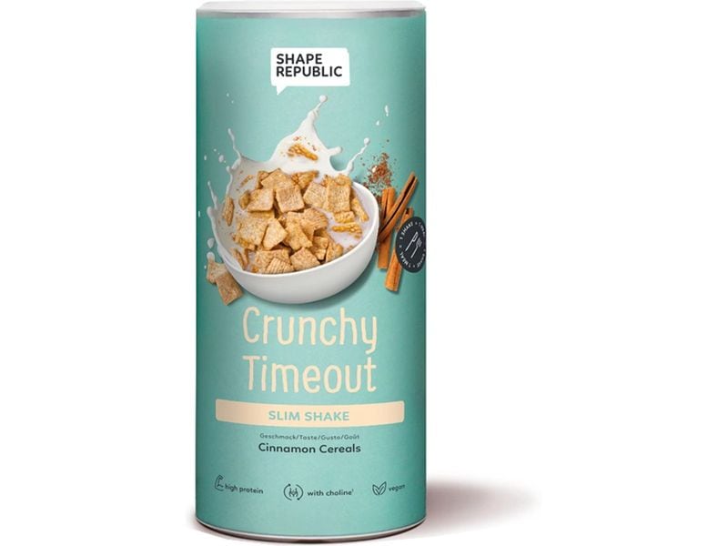 Shape Republic Slim Shake vegan Cinnamon Cereals 420 g Veganer Mahlzeitenersatz mit Süssungsmitteln Crunchy Timeout