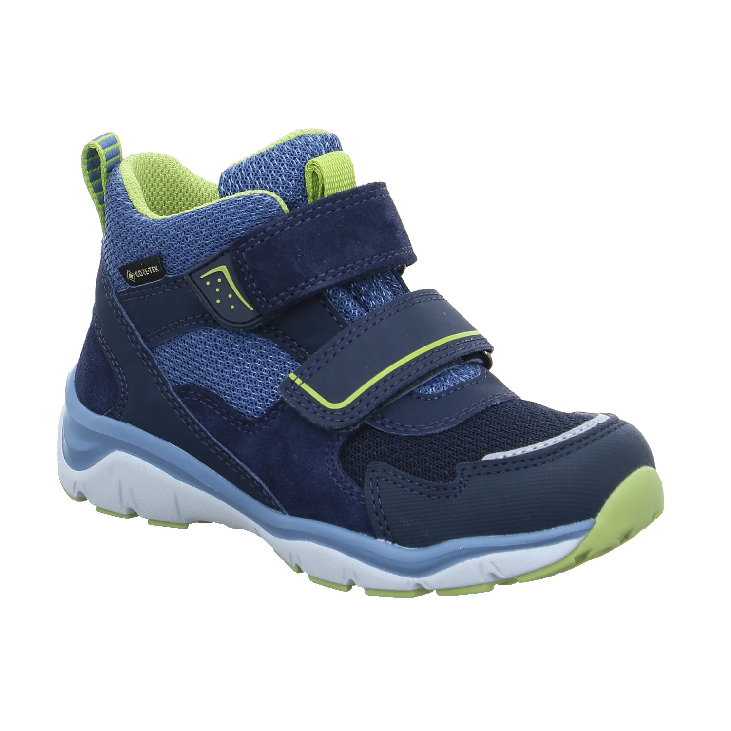SUPERFIT Kleinkinder-Halbschuh Klett Blau Textil  Sneaker high
