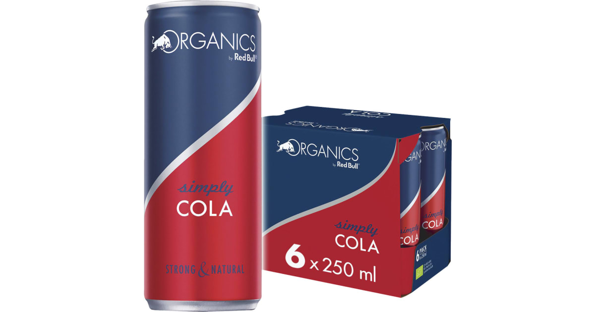Red Bull Bio Organics Simply Cola Tray 6x 0,25 Liter Dose (Einweg)
