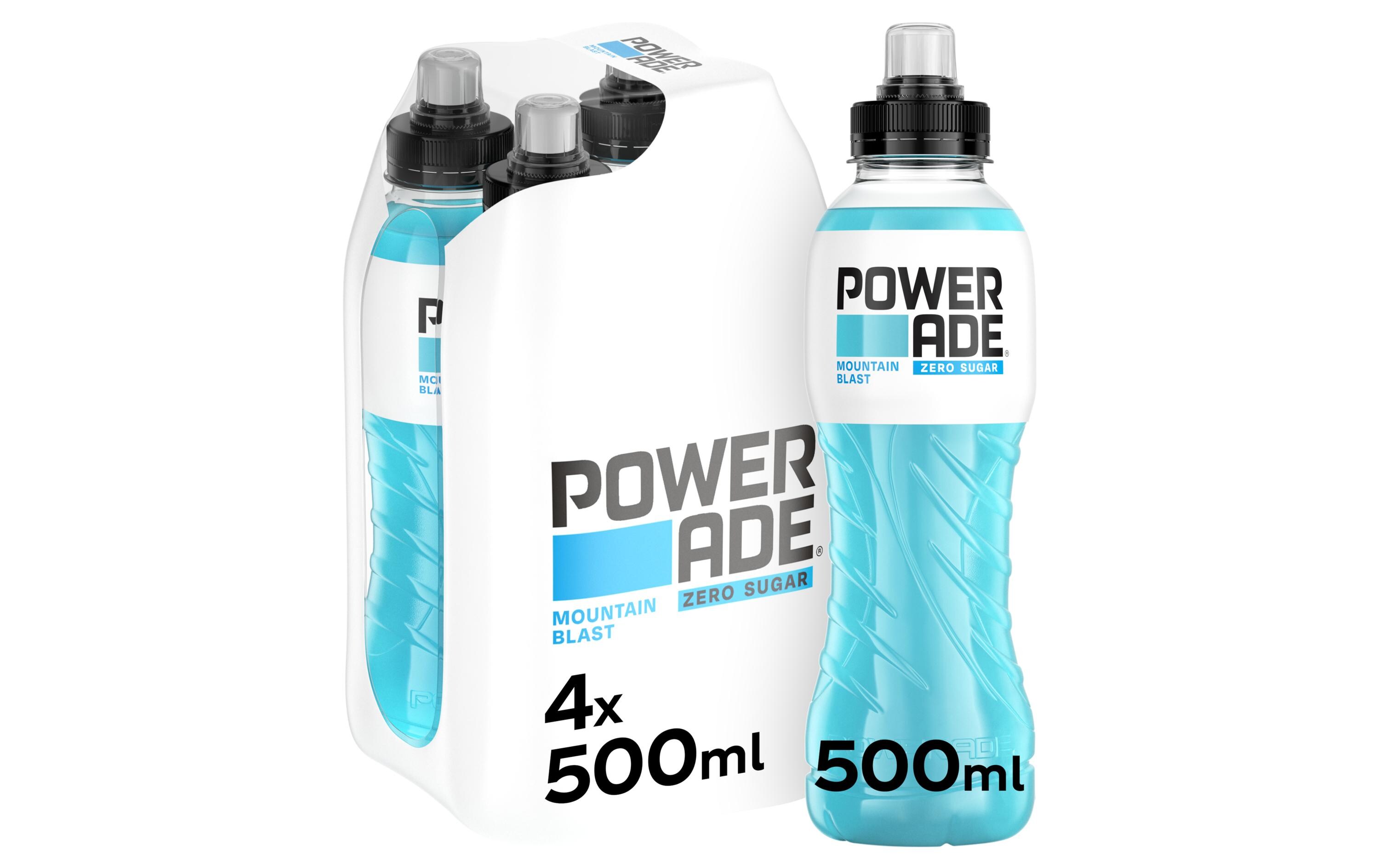 Sportgetränk Mountain Blast Zero 4 x 0.5 lKalorienfreies Fitnessgetränk mit Beerenaroma