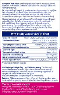 Davitamon Multi Vrouw Tabletten 60TB